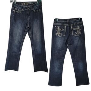 ETHYL Jeans Rhinestones Stretch 8 Straight‎ Western